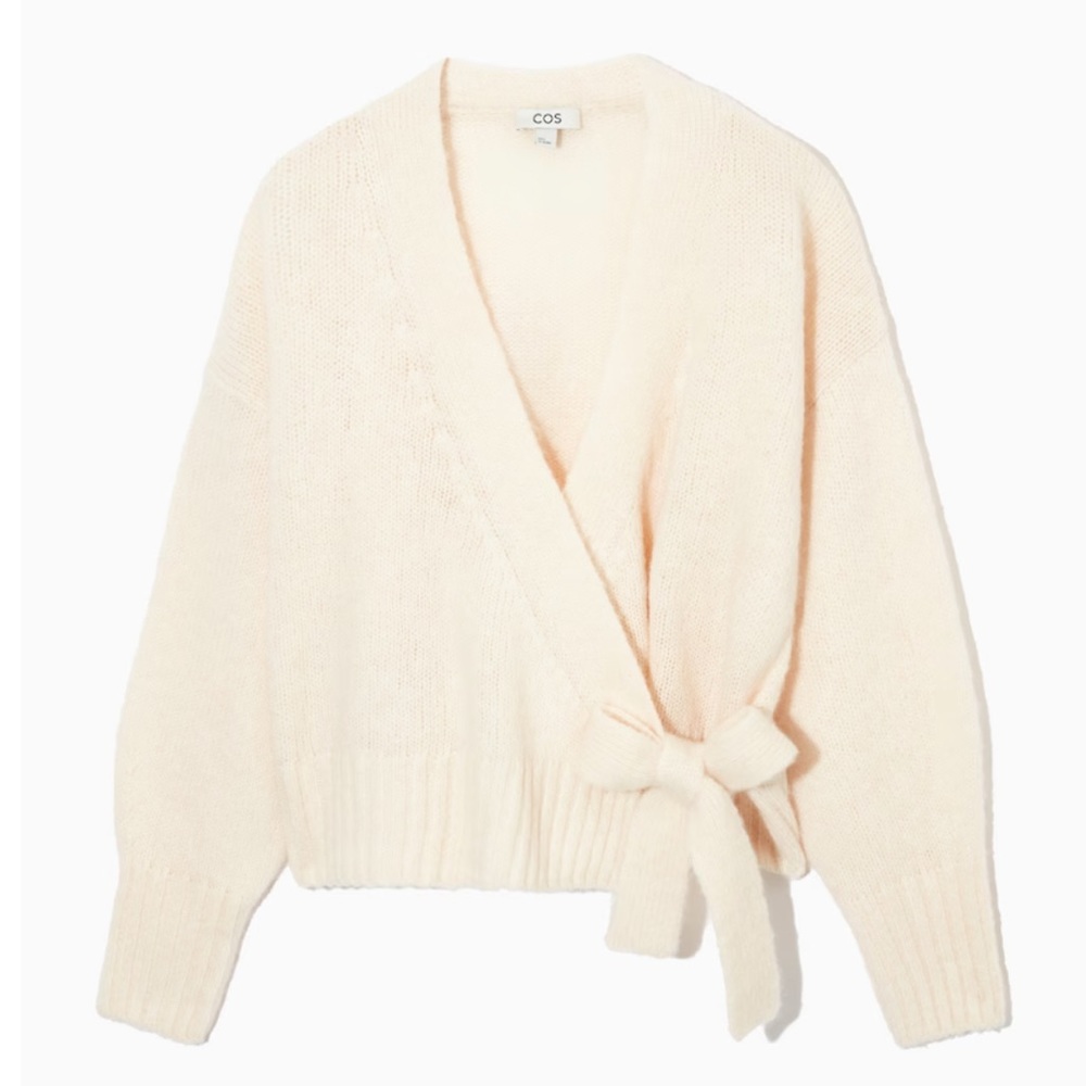 COS wool blend wrap over cardigan